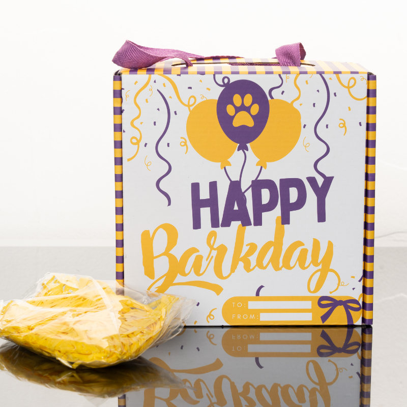 Barkday Box & Shredded Stuffing Paper